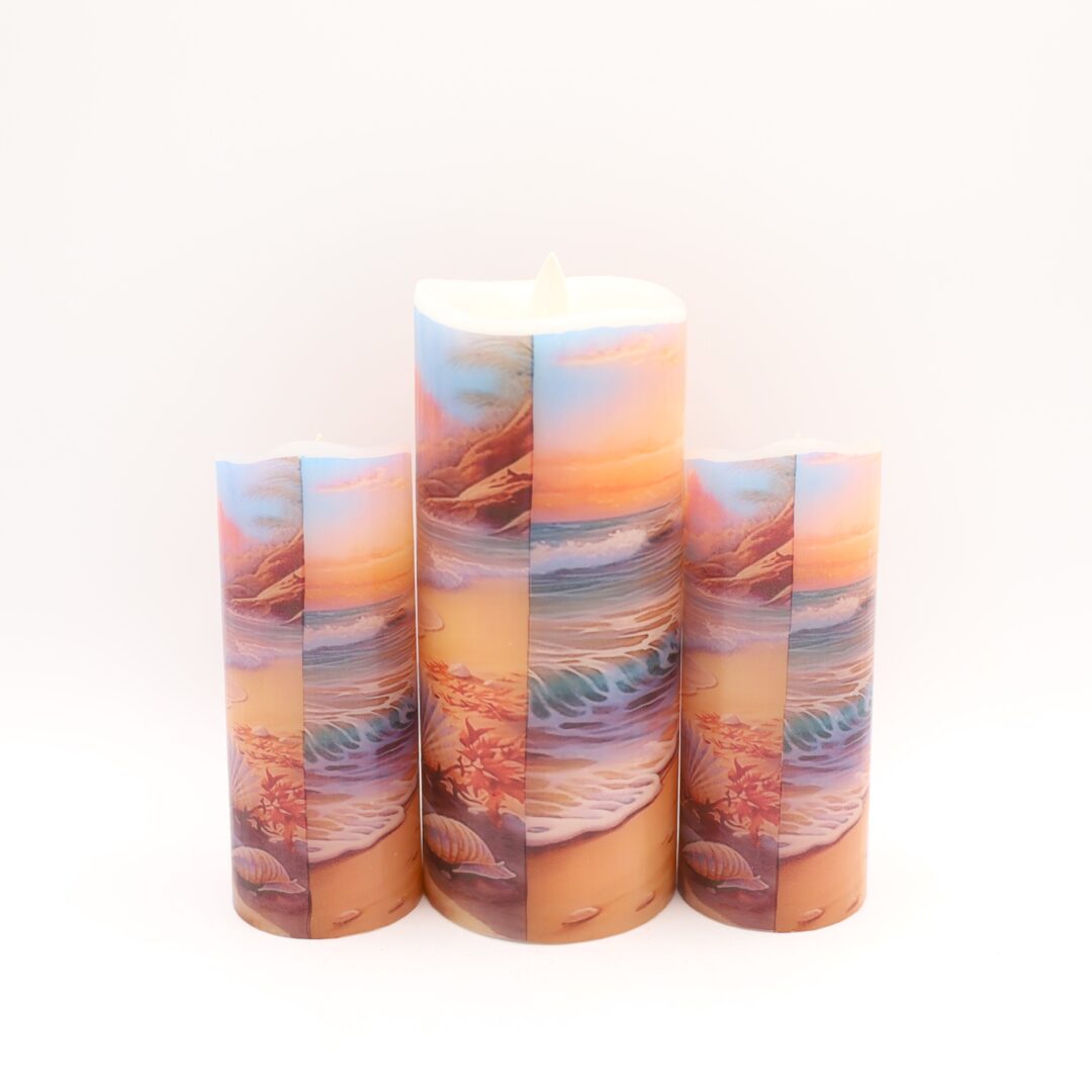 Pink Beach Flameless Candle - Image 4