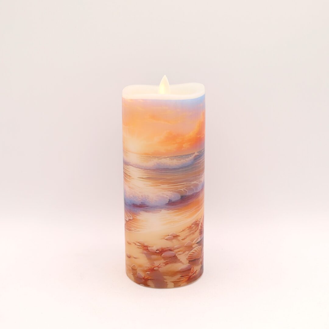 Pink Beach Flameless Candle - Image 6