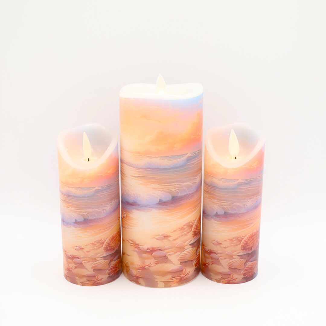 Pink Beach Flameless Candle - Image 8