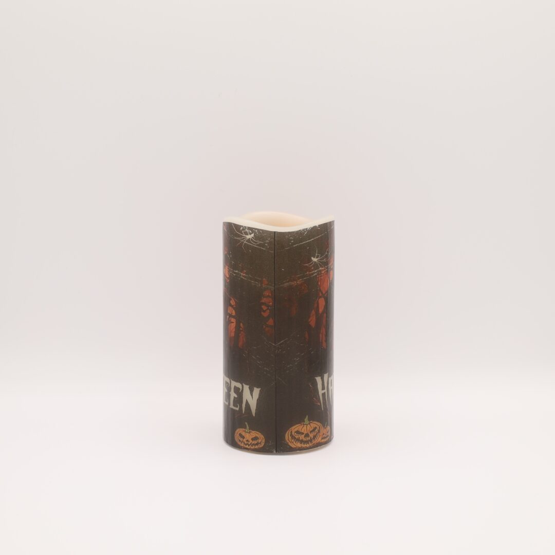 Happy Halloween Haunted House Flameless Candle - Image 5