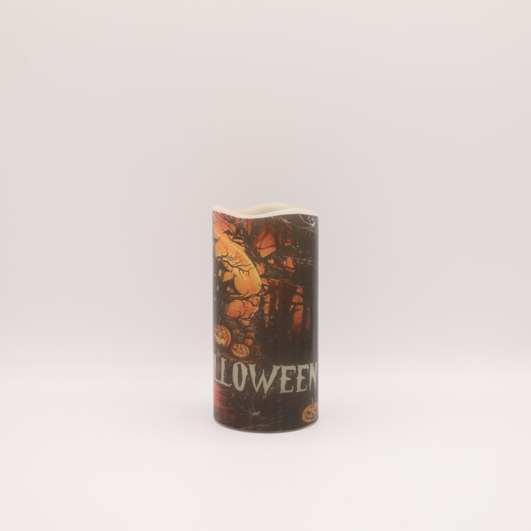 Happy Halloween Haunted House Flameless Candle - Image 6