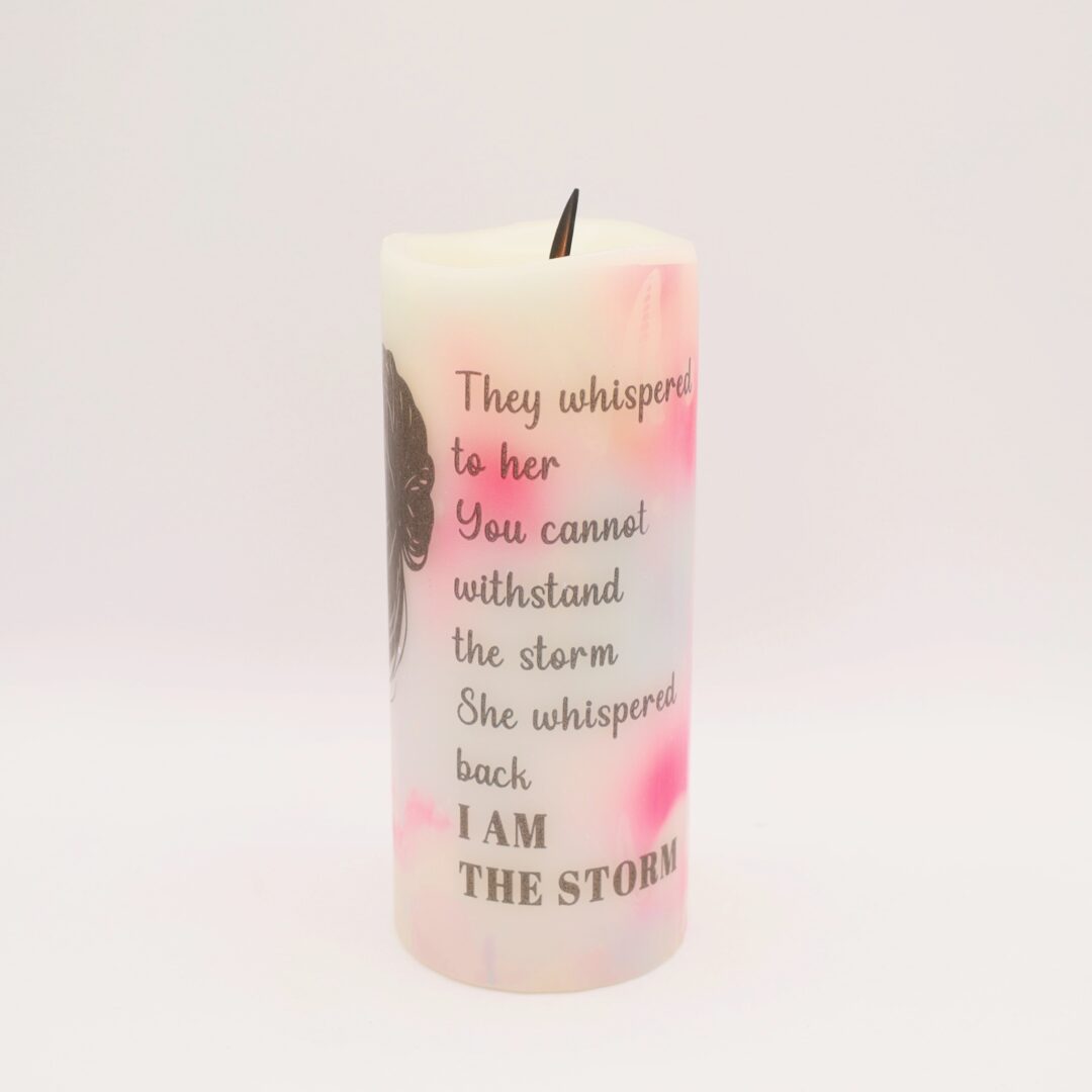 I am the Storm Flameless Candle - Image 4