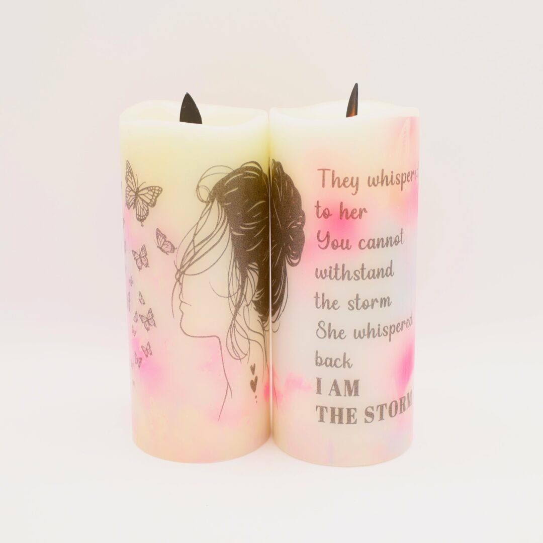 I am the Storm Flameless Candle
