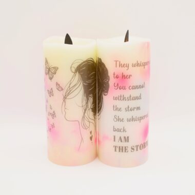 I am the Storm Flameless Candle