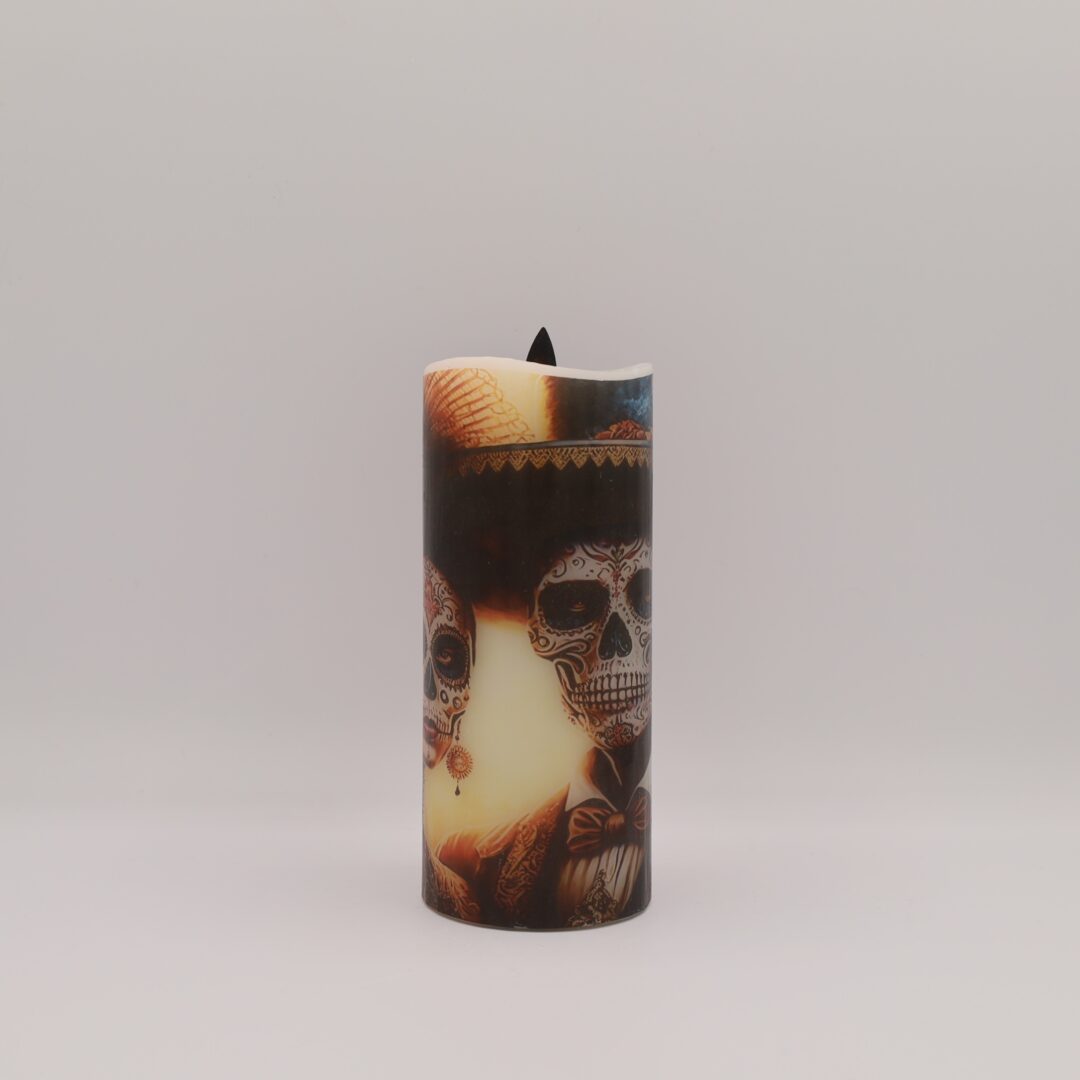 Day of the Dead Flameless Candle - Image 5