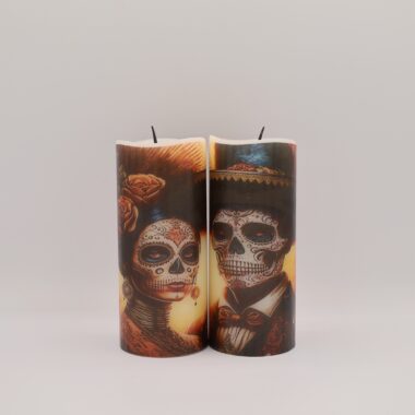 Day of the Dead Flameless Candle