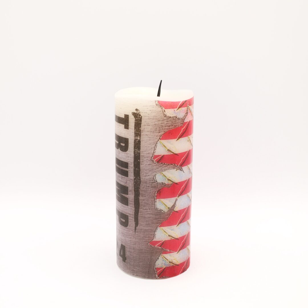Trump Grey American Flag Flameless Candle - Image 7