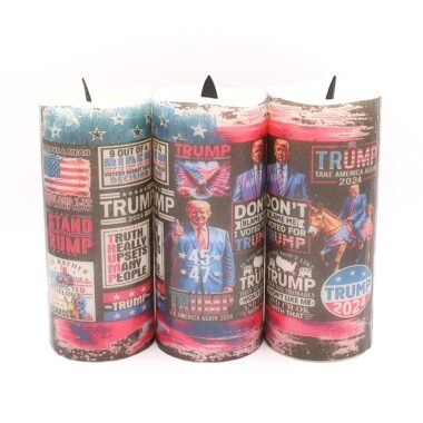 Trump 2024 Red White and Blue Flameless Candle