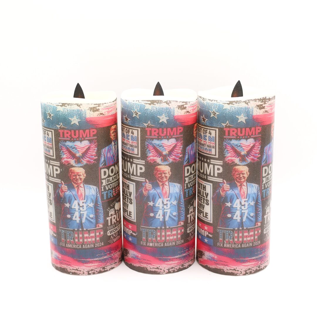 Trump 2024 Red White and Blue Flameless Candle - Image 3