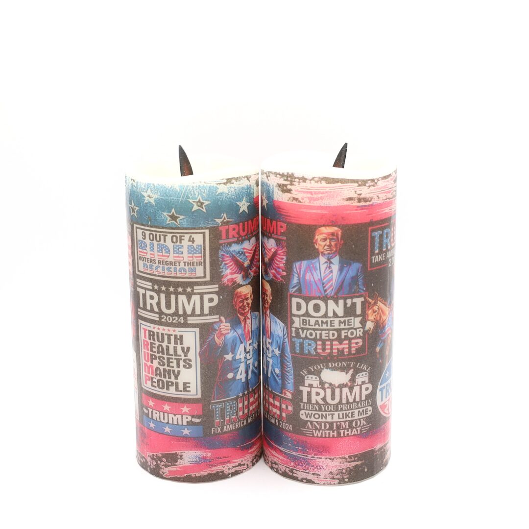 Trump 2024 Red White and Blue Flameless Candle - Image 4