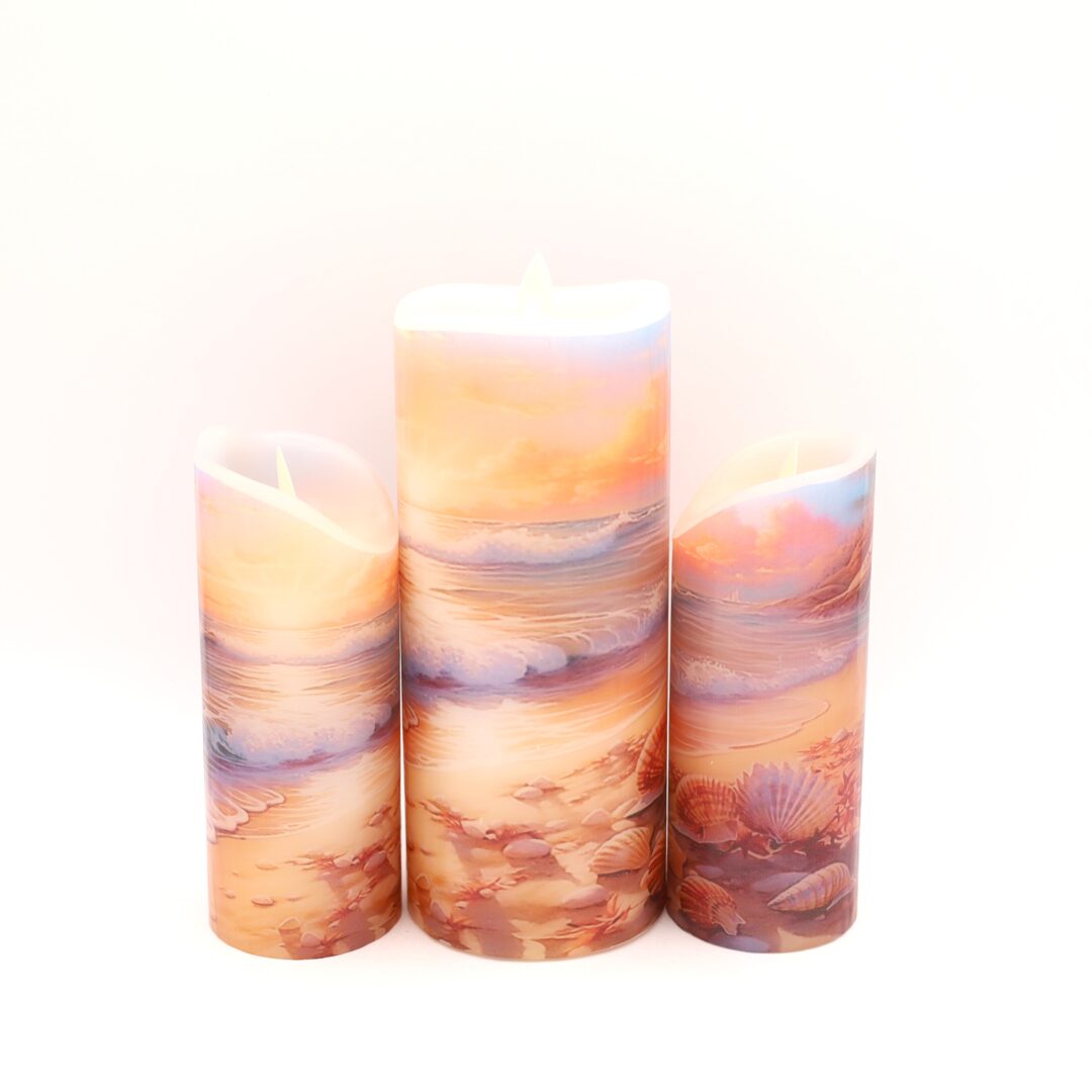 Pink Beach Flameless Candle - Image 9