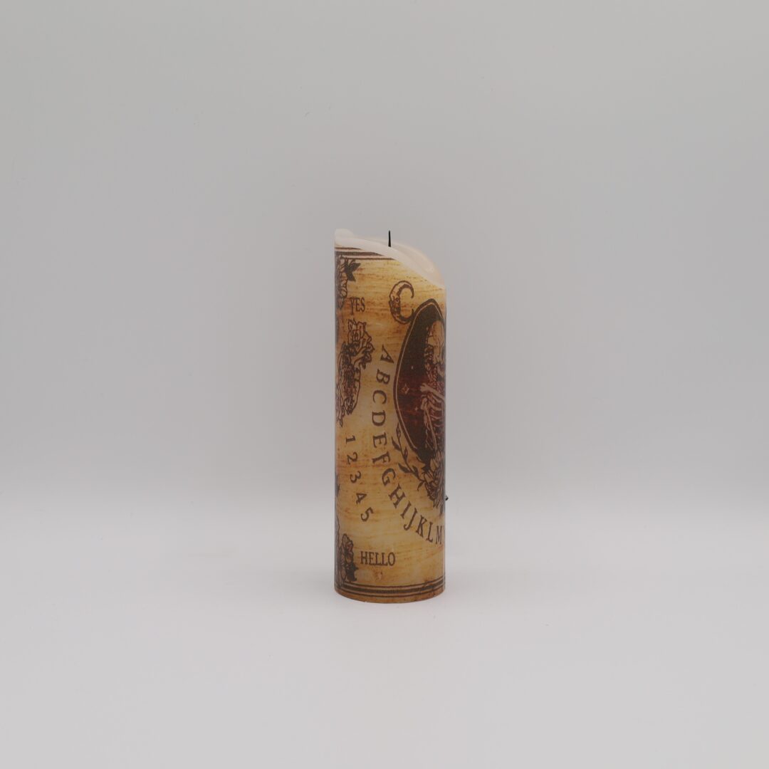 Mystifying Ouija Board Skeleton Flameless Candle (Skinny) - Image 6