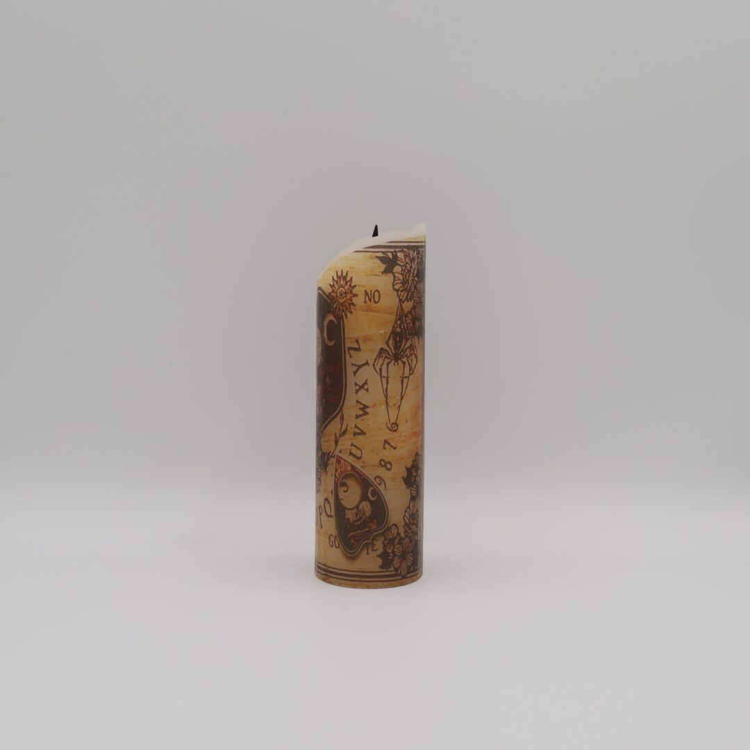 Mystifying Ouija Board Skeleton Flameless Candle (Skinny) - Image 4