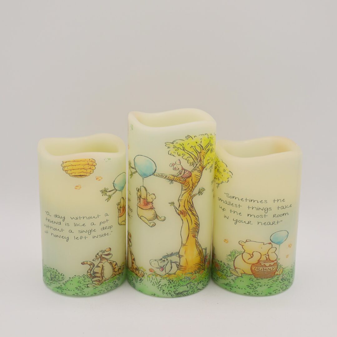 Winnie the Pooh Blue Balloon Flameless Candle - Image 3