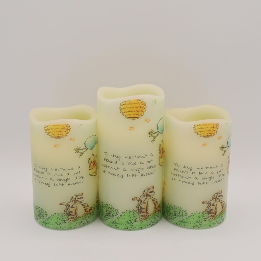 Winnie the Pooh Blue Balloon Flameless Candle - Image 4