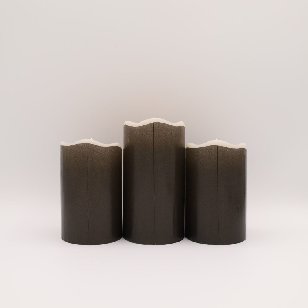 Black and Gold Tarot Skeleton Flameless Candle - Image 6