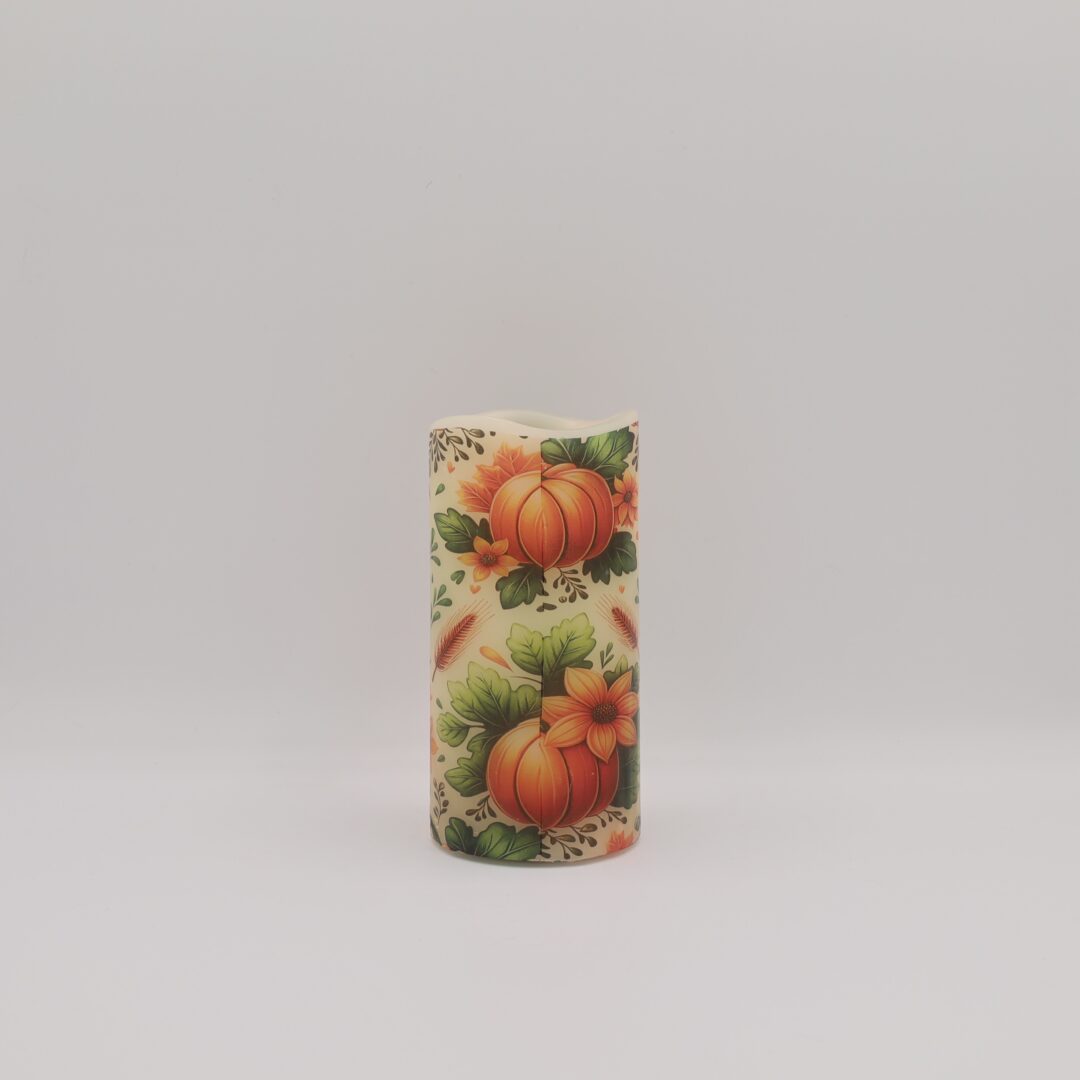 Blessed & Thankful Thanksgiving Flameless Candle - Image 3