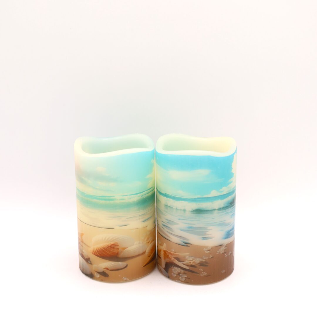 Beach Sea Shell Flameless Candle - Image 7