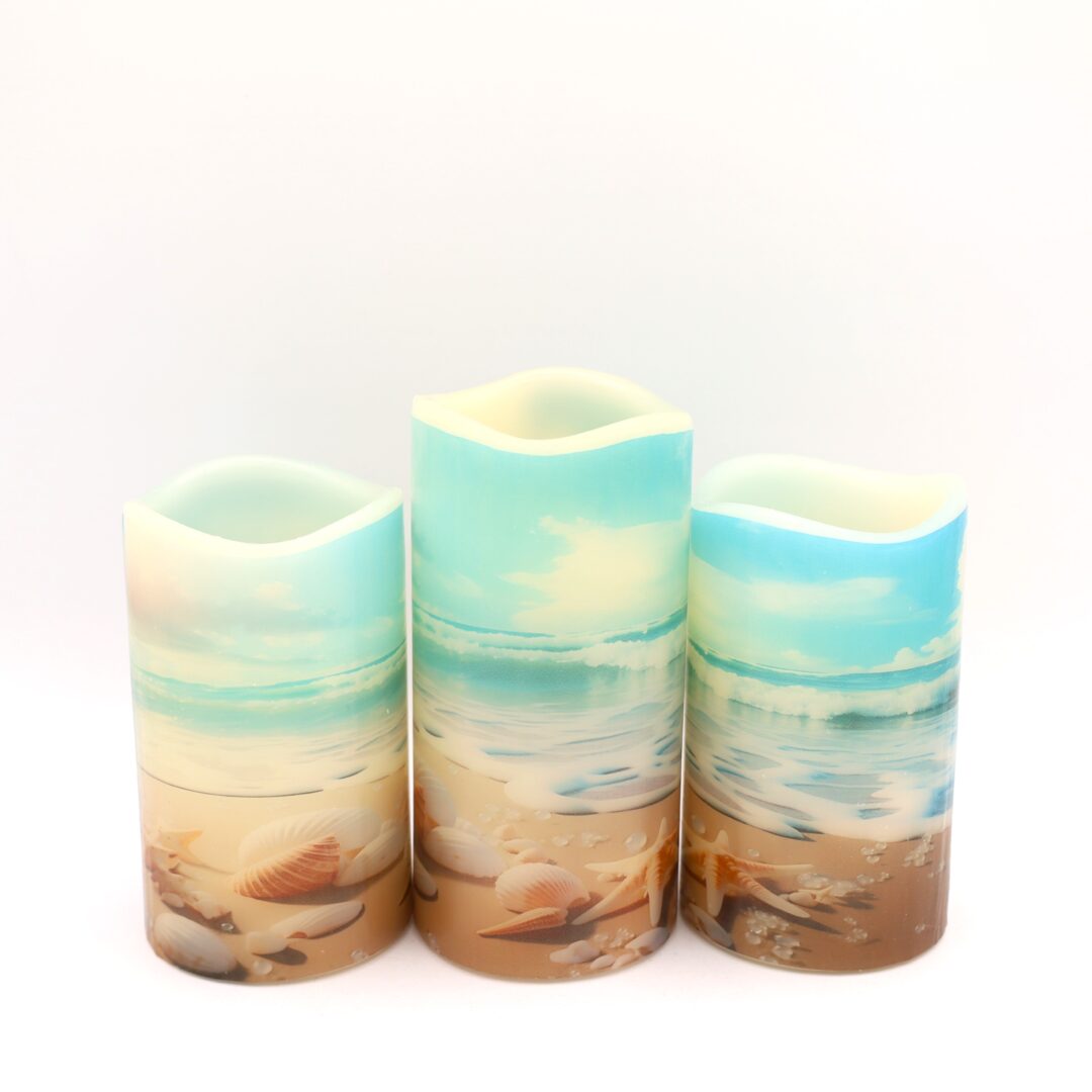 Beach Sea Shell Flameless Candle - Image 3