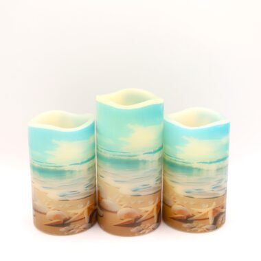 Beach Sea Shell Flameless Candle