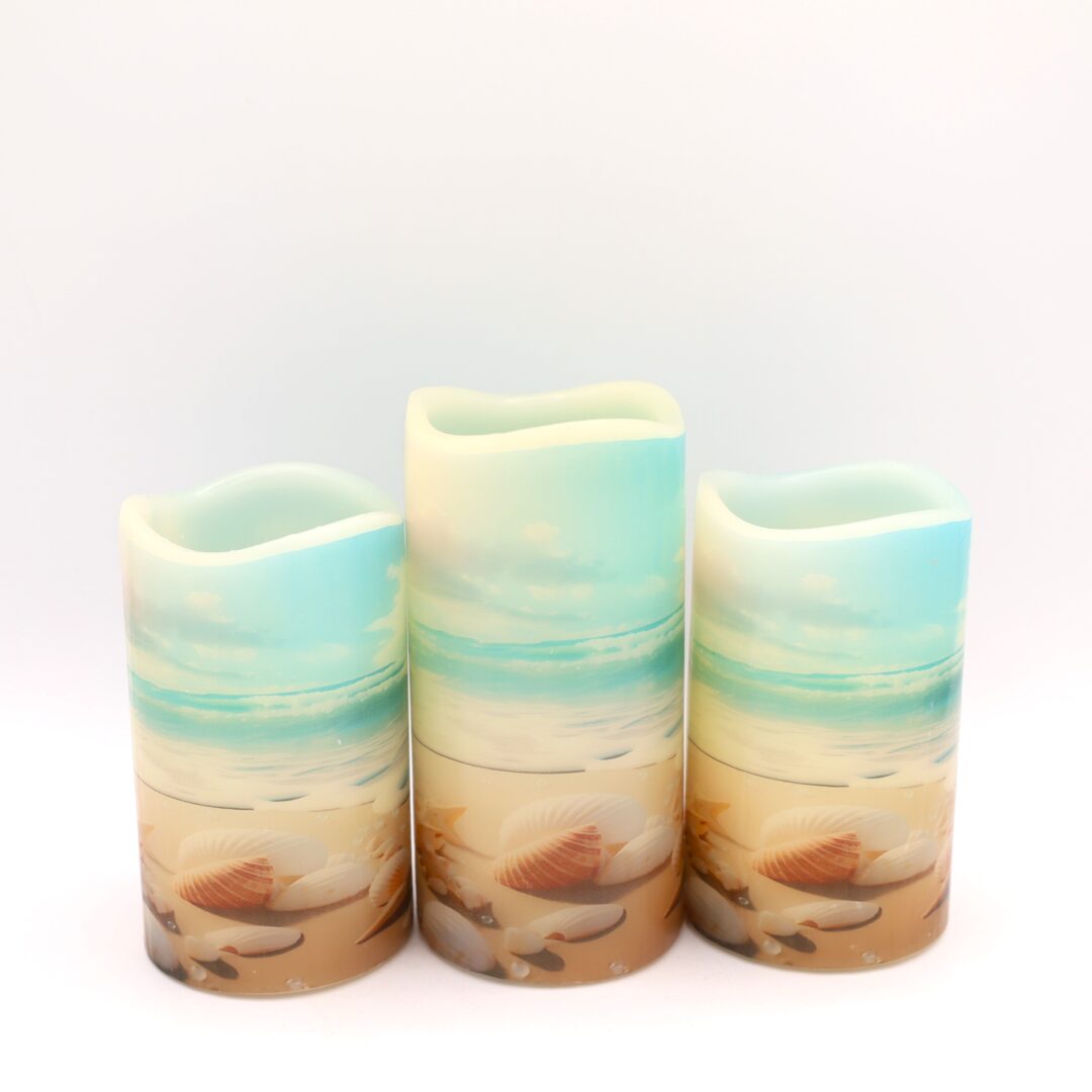 Beach Sea Shell Flameless Candle - Image 4