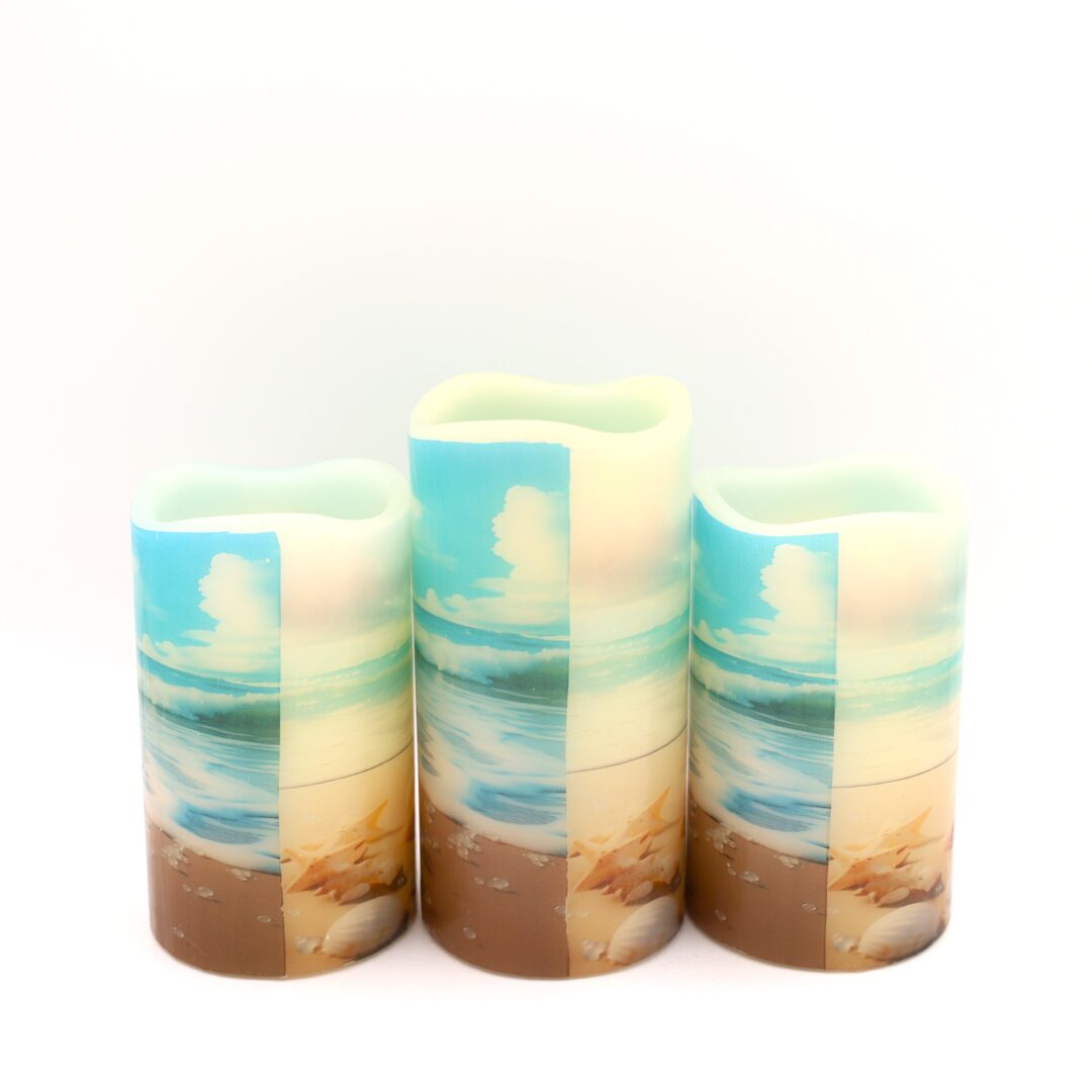 Beach Sea Shell Flameless Candle - Image 5