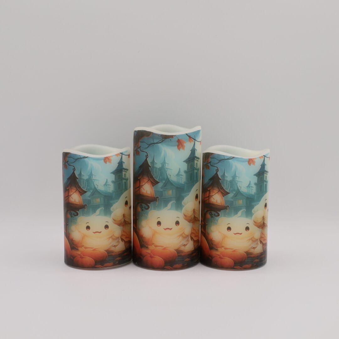 Cute Ghost Halloween Flameless Candle - Image 6