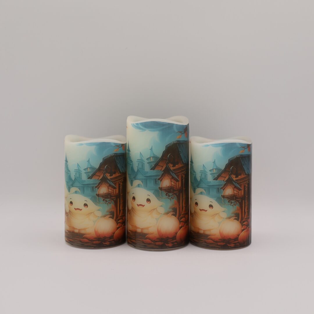 Cute Ghost Halloween Flameless Candle - Image 5