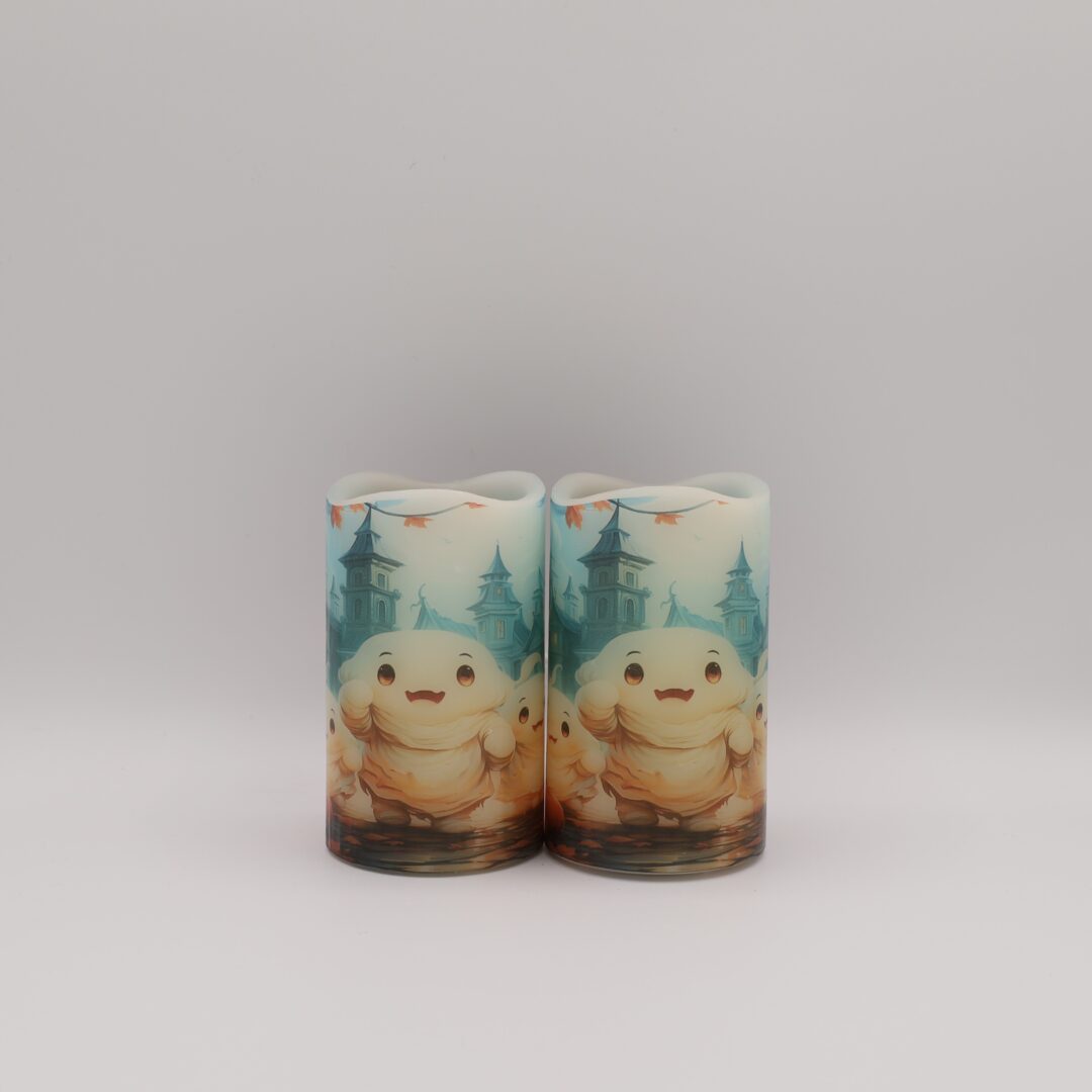 Cute Ghost Halloween Flameless Candle - Image 4
