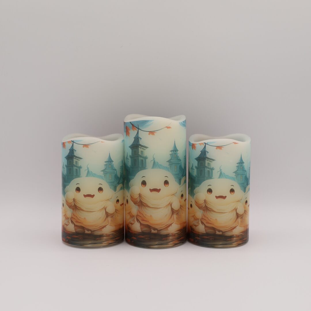 Cute Ghost Halloween Flameless Candle