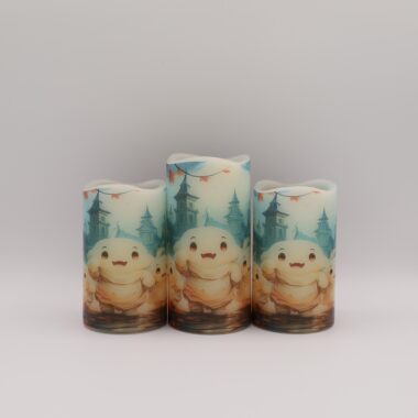 Cute Ghost Halloween Flameless Candle