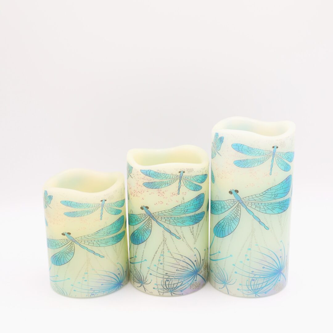 Dragonflies Flameless Candle - Image 3