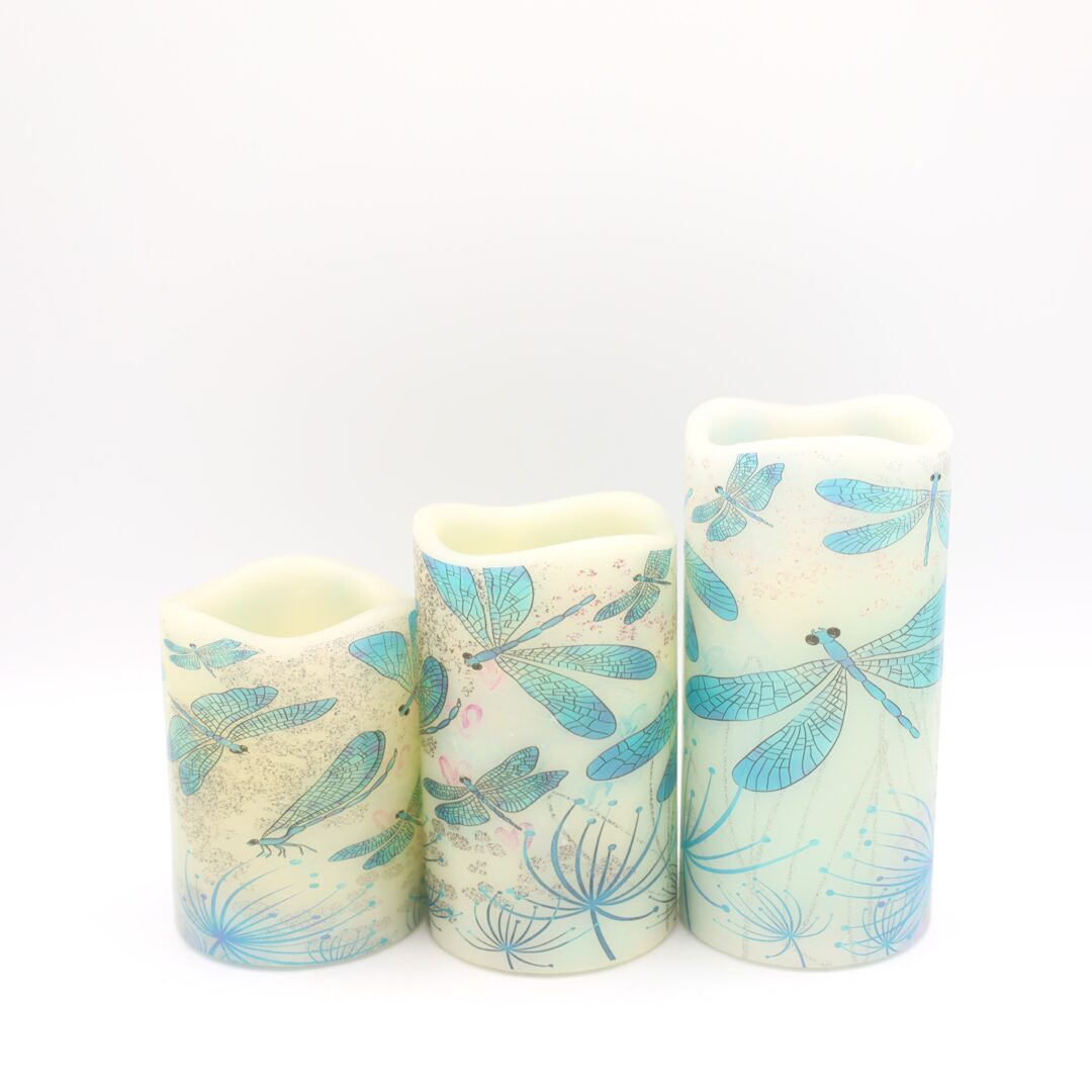 Dragonflies Flameless Candle - Image 4