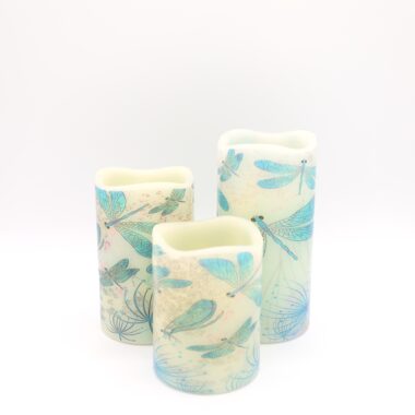 Dragonflies Flameless Candle