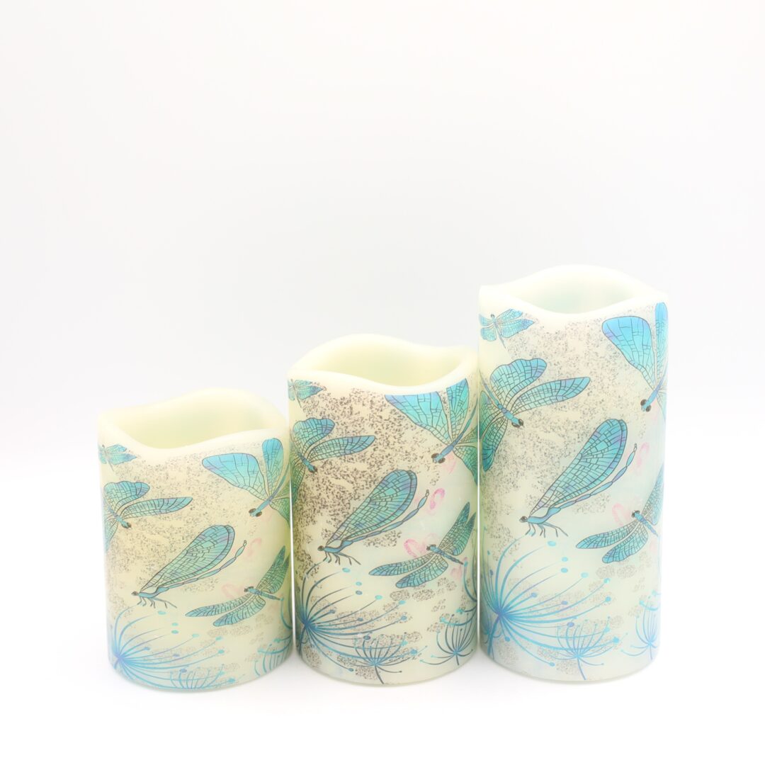 Dragonflies Flameless Candle - Image 6