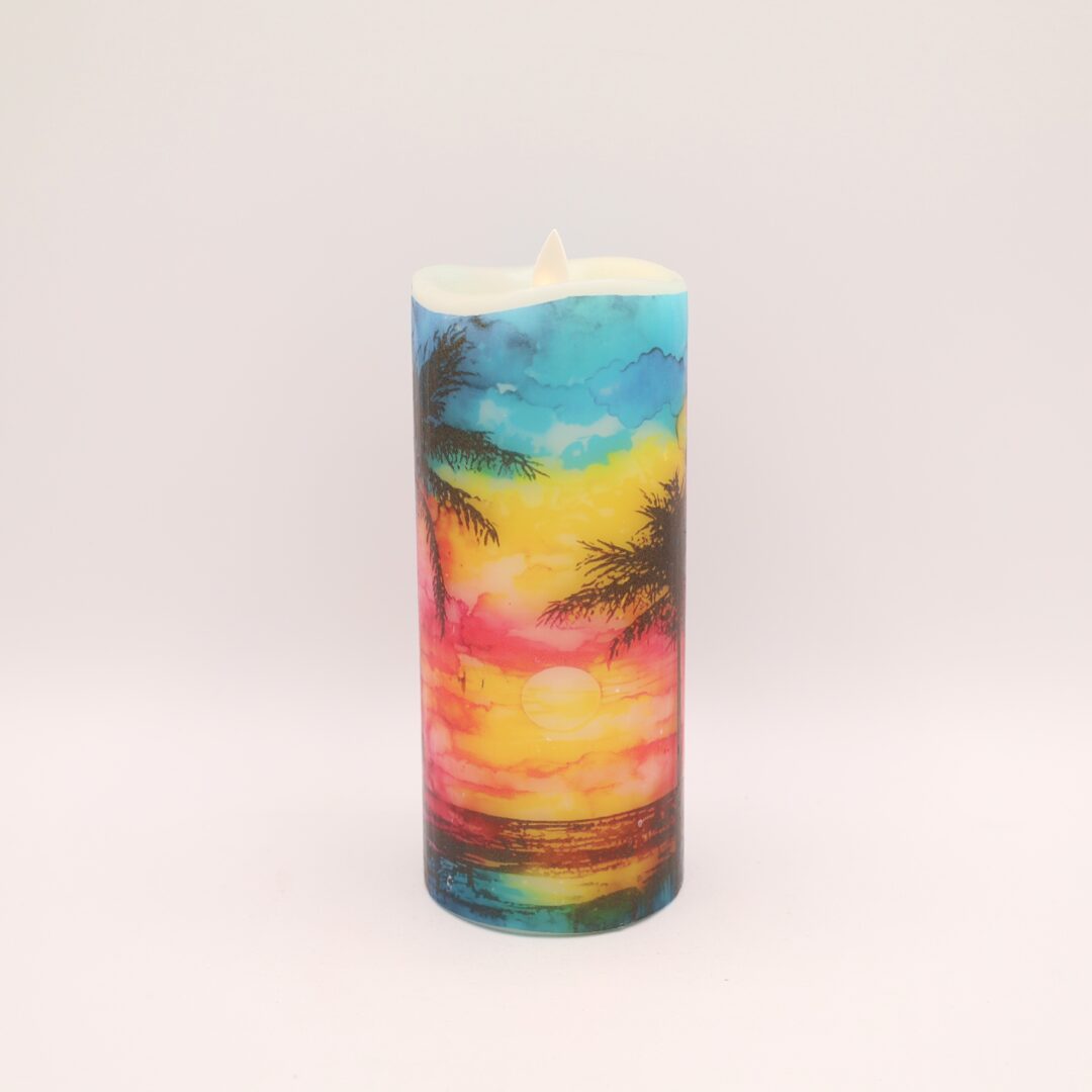 Neon Beach Flameless Candle - Image 8