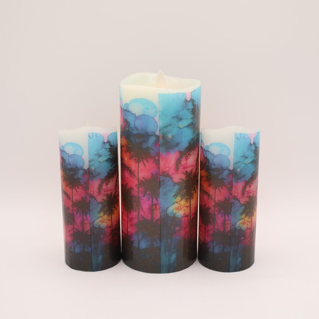 Neon Beach Flameless Candle - Image 5