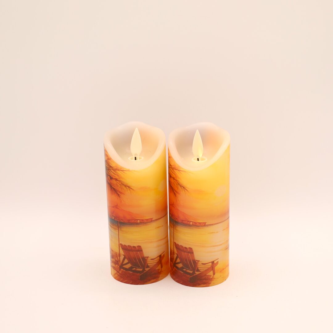 Beach Sunset Flameless Candle - Image 8