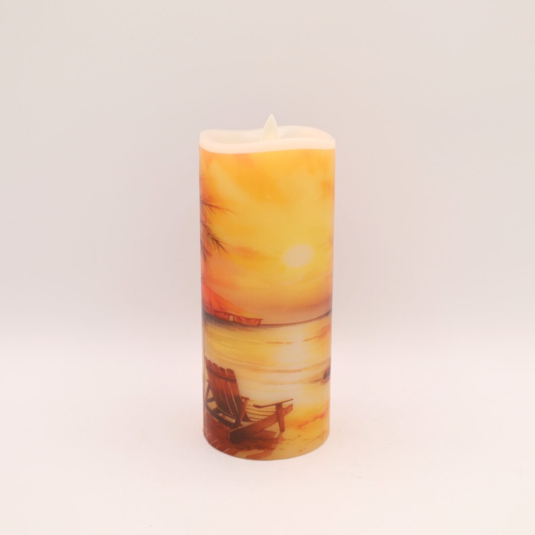Beach Sunset Flameless Candle - Image 9