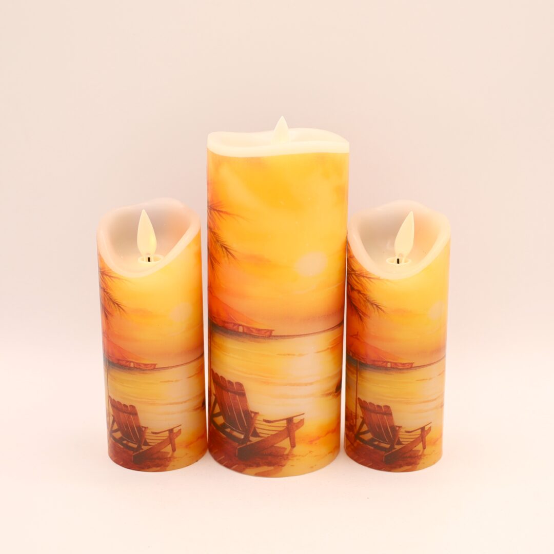 Beach Sunset Flameless Candle