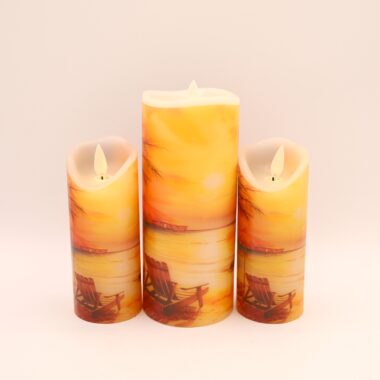 Beach Sunset Flameless Candle