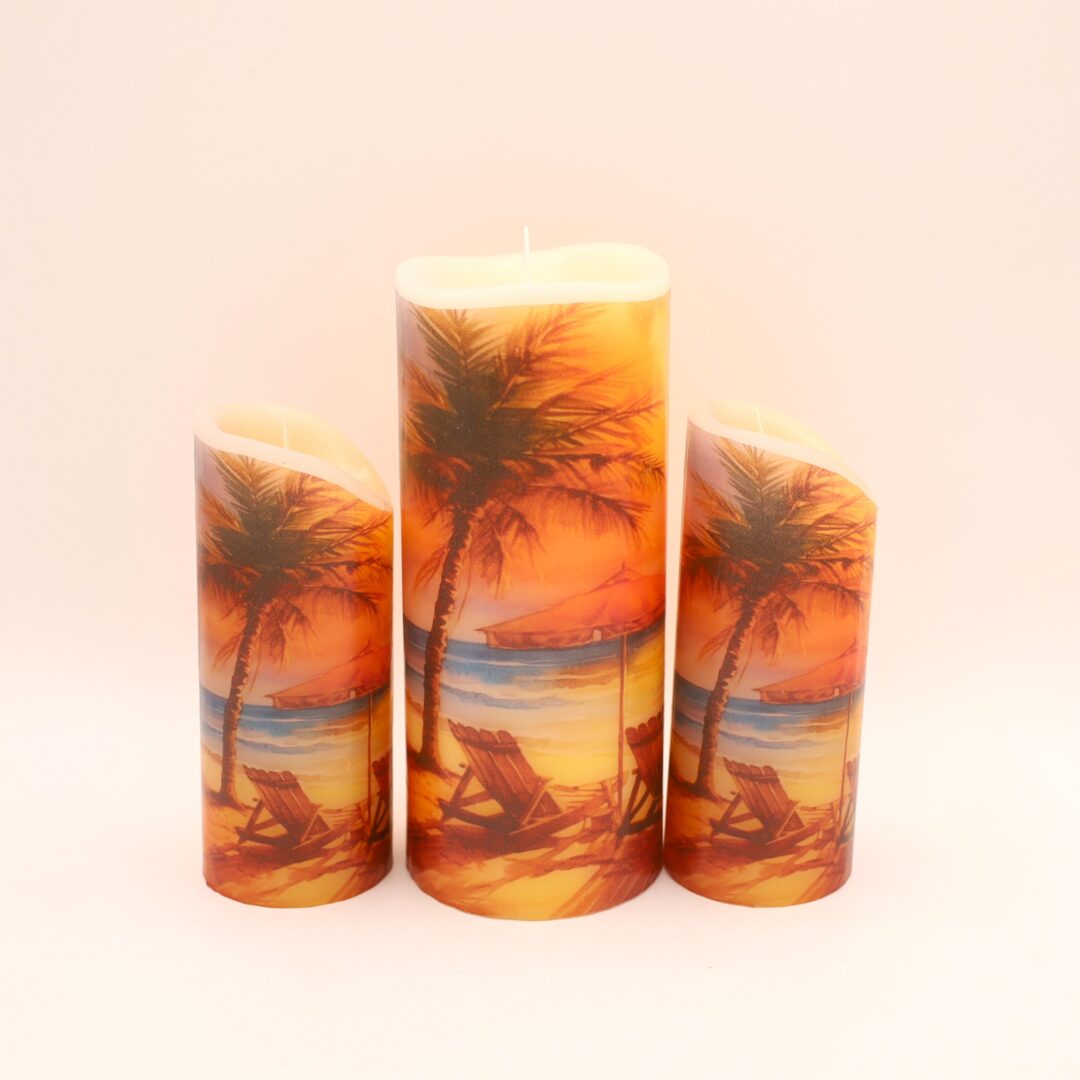 Beach Sunset Flameless Candle - Image 4