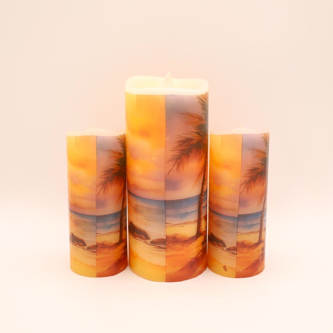 Beach Sunset Flameless Candle - Image 5