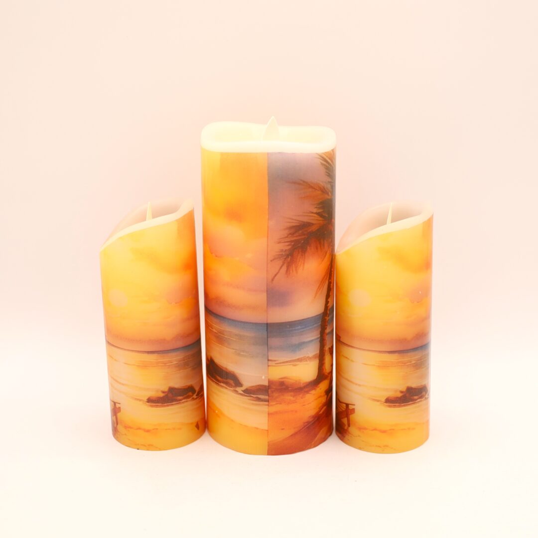 Beach Sunset Flameless Candle - Image 6
