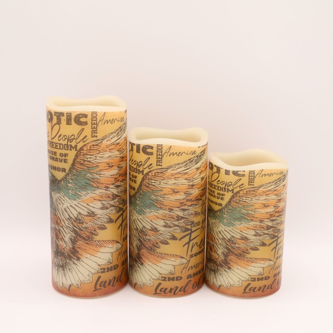 Patriotic Eagle Flameless Candle - Image 3