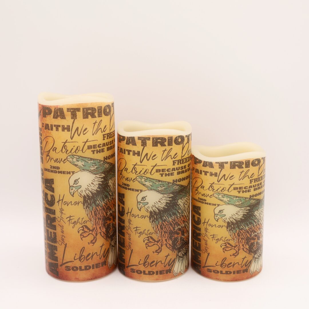 Patriotic Eagle Flameless Candle - Image 4