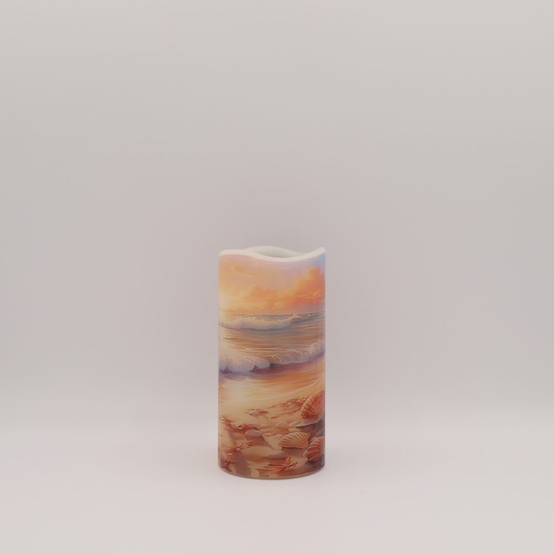 Beach Sunset Sea Shell Flameless Candle - Image 7
