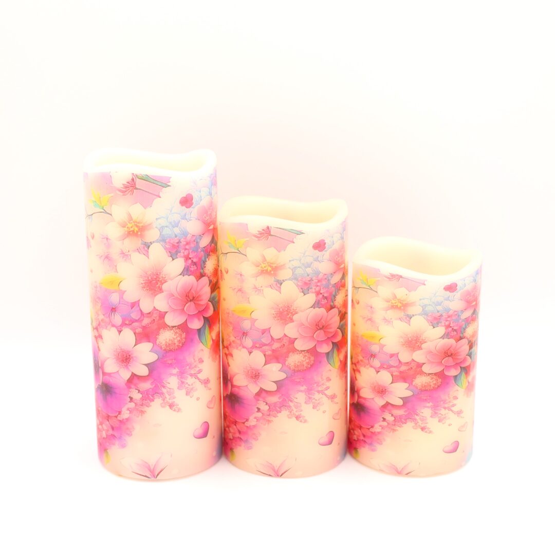Spring Floral Flameless Candle - Image 4