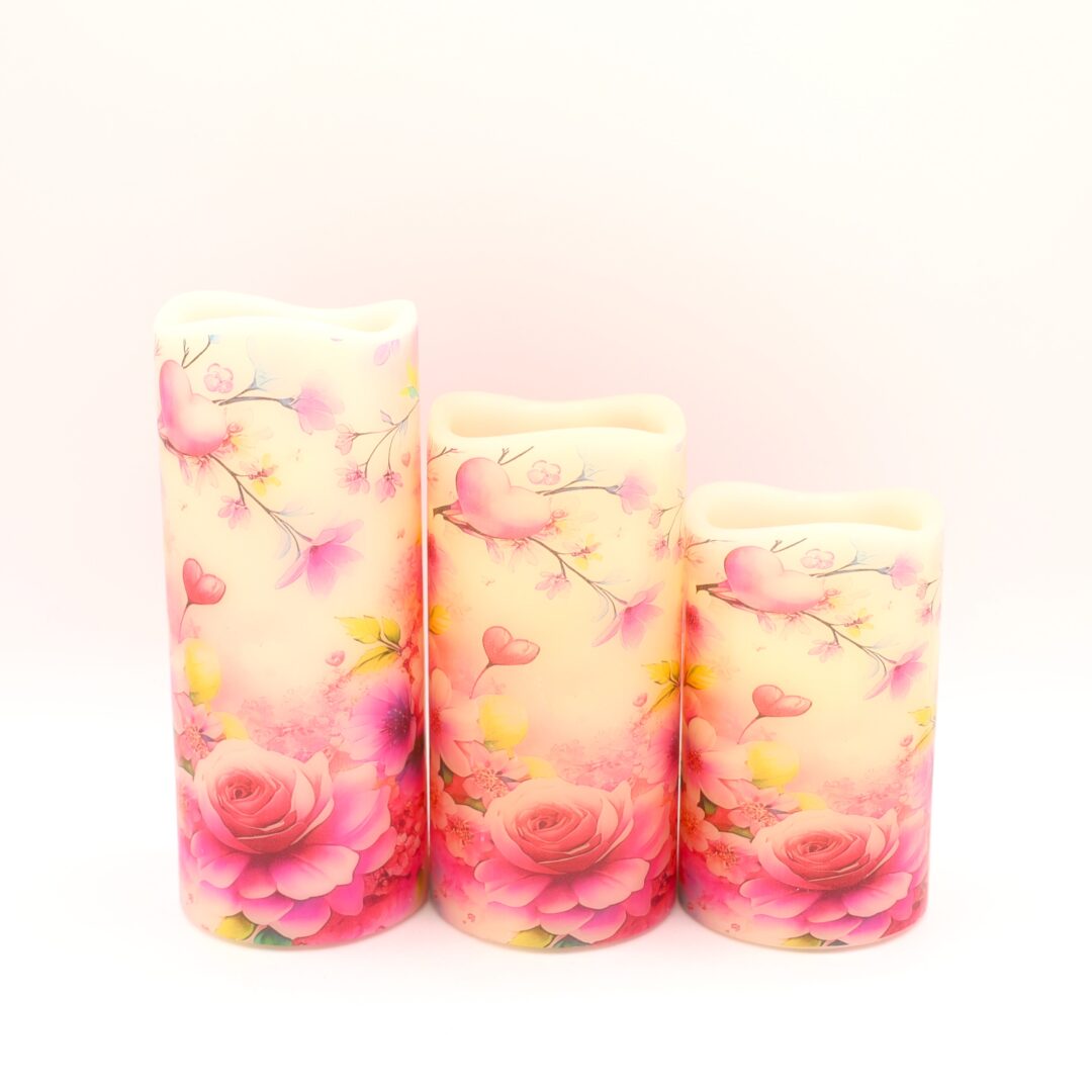 Spring Floral Flameless Candle - Image 5