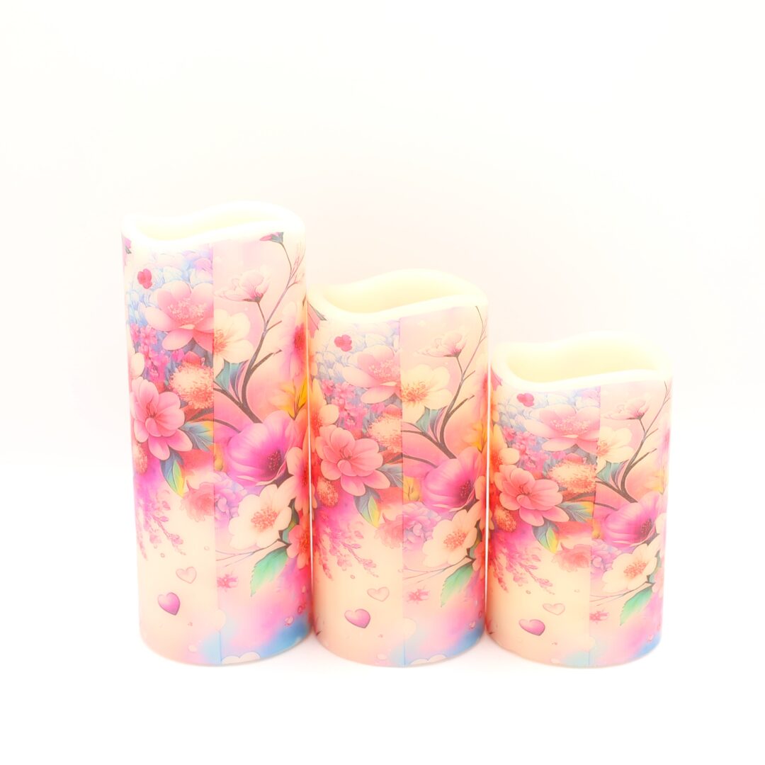 Spring Floral Flameless Candle - Image 7